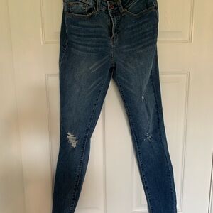 Soundgirl Distressed Blue Skinny Jeans Size 3